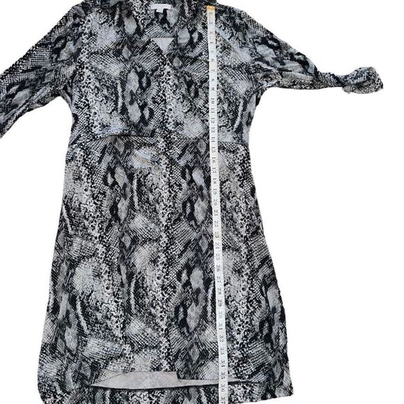 NEW YORK & COMPANY Stretch Snake Print Collared Dress Size XL - Picture 8 of 9